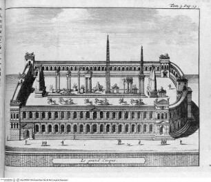 Les delices de l'Italie... 6 Bände. (2. und 3. Band), 3. Band, Falttafel vor Seite 15: Le grand Cirque.