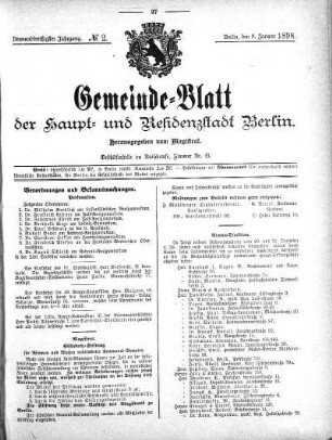 1898,2: No. 2, 9. Januar 1898