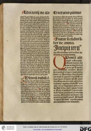 Quoniam autem duabus differentiis diffiniunt maxime animam motuque secundum locum...