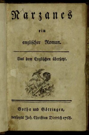 Narzanes : ein englischer Roman : Aus dem Englischen übersetzt