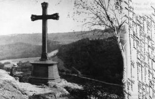 Meißen-Dobritz. Blick vom Götterfelsen, Ansichtskarte, Repro (Stadtarchiv Meißen)