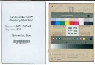 Entnazifizierung Else Schneider , geb. 02.06.1903 (Arbeiter)