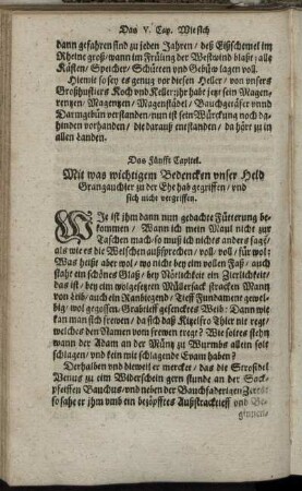 Das Fünfft Capitel.