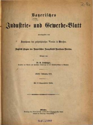 Bayerisches Industrie- und Gewerbeblatt. 5. 1873