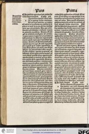 De potentiis apprehensivis anime sensitive interiorioribus (!), capitulum xvii.