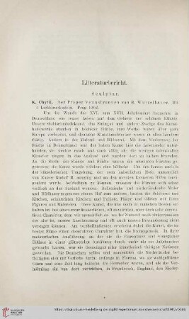 Literaturbericht
