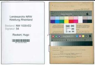 Entnazifizierung Hugo Reckert , geb. 10.03.1910 (Steiger)