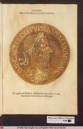 Marcus Clodius Pupienus Maximus.