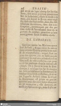 De L'Arsenic