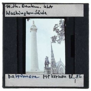 Baltimore, Mt. Vernon Place United Methodist Church,Baltimore, Mills, Washington Monument,Baltimore, O'Connor, Lafayette-Denkmal