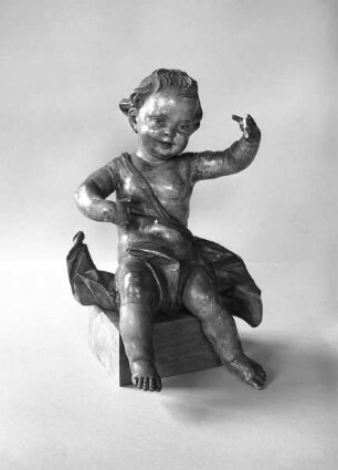 Zwei sitzende Putten — Putto