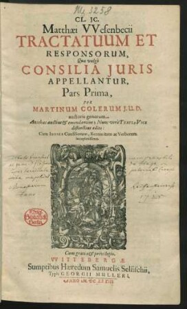 1: Cum Indice Consiliorum, Rerum item ac Verborum locupletissimo