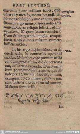 PARS TERTIA, DE Regulis vulgaribus.