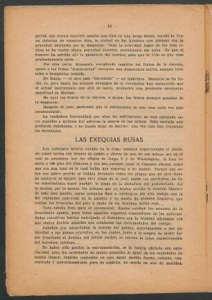 Las exequias rusas