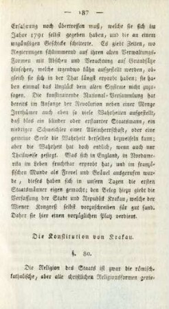 Die Konstitution von Krakau