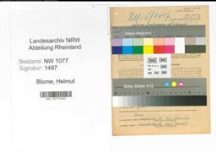 Entnazifizierung Helmut Blome , geb. 03.12.1922 (Polizist)