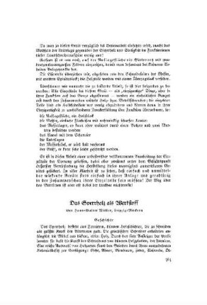 Das Sperrholz als Werkstoff