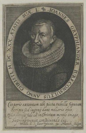 Bildnis des Ioannes Gryphiander