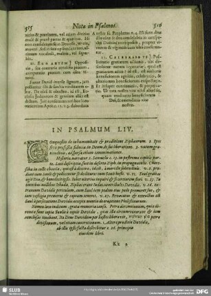 In Psalmum LIV.[i.e. LIII.] Psalmus LIV. [i.e. LIII.]