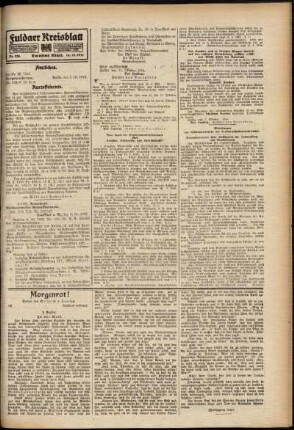 Zweite Ausgabe vom Samstag, den 14. Oktober 1916.