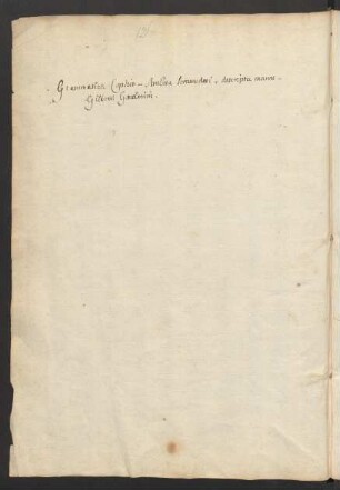 Abschriften von koptischen Grammatiken (Muqaddimāt) und Wörterverzeichnissen (Scalae) in arabischer Sprache