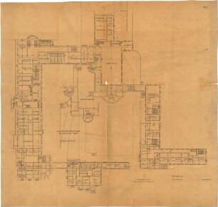 Fischer, Theodor; Stuttgart; Waisenhaus - Grundriss UG