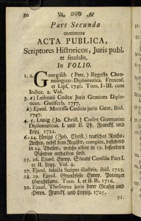 80-95, Scriptores Historicos,... In Folio. - III.) Scriptores rerum Germanicarum.