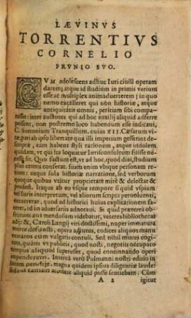 In C. Suetonii Tranquilli XII. Caesares commentarii