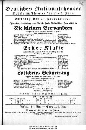 Lottchens Geburtstag