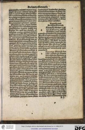 Beata virgo Genovefa honestis parentibus patre Severo nomine, matre vero Veronica orta apud Nametodorum opidum...