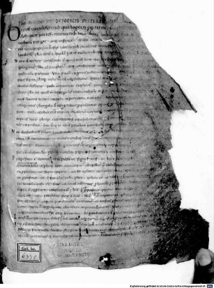 Boetii liber de topicis differentiis. Anicii Mallii Severini Boetii Introductionis in cathegoricos syllogismos libri II [u.a.] - BSB Clm 6370