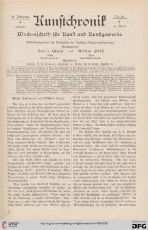 Große Radirung von William Unger