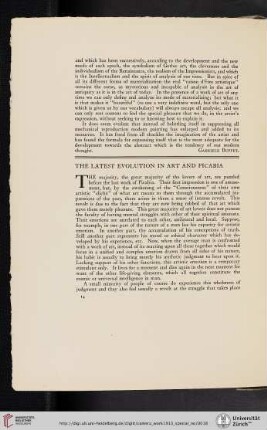 The Latest Evolution in Art and Picabia