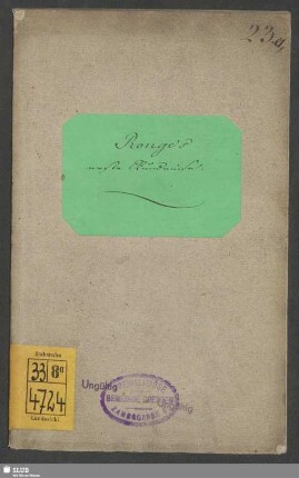 Ronge's erste Rundreise zu den christ-katholischen Gemeinden Schlesiens, Sachsens und der Mark Ostern 1845 : Denkschrift für alle Christ-Katholiken