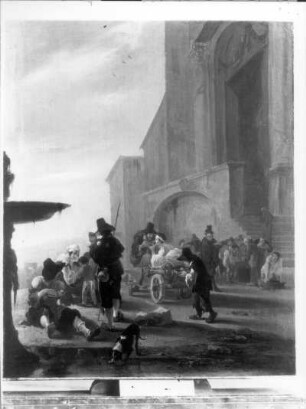 Bettlerspeisung in Italien (Speisung der Armen)