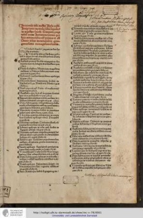 [Epistolae] In nomine domini nostri Jhesu Christi...