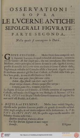 Parte seconda: Nella quale si contengono le Deita