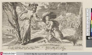 [Innocent Christians Persecuted; De personificatie Vervolging (Persecutio) brengt met een speer twee onschuldige christenen, een moeder en kind, om het leven; Unschuldige Christen werden verfolgt und hingerichtet]
