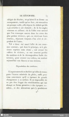 Dégradation des continens