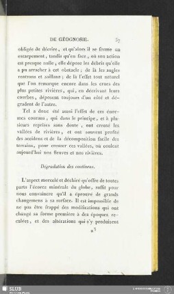 Dégradation des continens