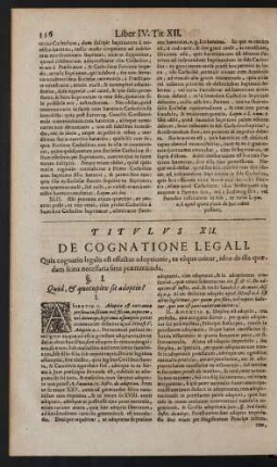 Titulus XII. De Cognatione Legali