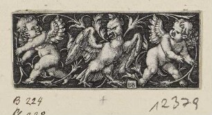 Querfüllung mit Adler und zwei Genien, Blatt 1 der Folge "Vier Querfüllungen"