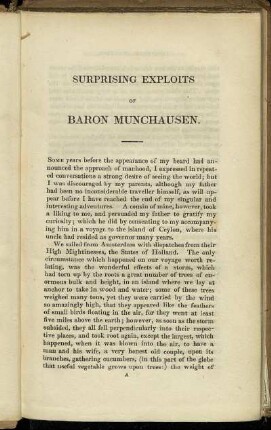 Surprising Exploits of Baron Munchausen