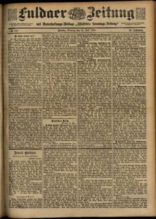 Ausgabe vom Montag, den 24. Juli 1899.