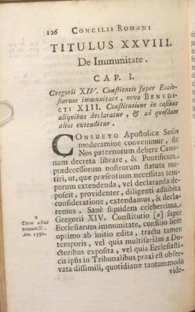 Titulus XXVIII. De Immunitate.
