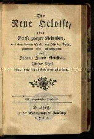 Roman zweier Liebender in Briefform