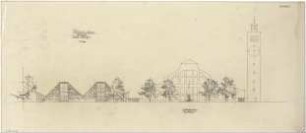 Gsaenger, Gustav; München; Ausstellungshalle - Westseite (Ansicht)