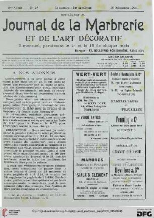 No. 28 (16 Decembre 1904)