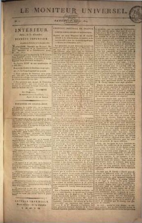 Le moniteur universel. 52. 1814, Jan. - Juni