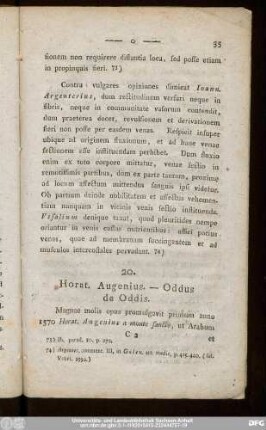 20. Horat. Augenius. - Oddus de Oddis.